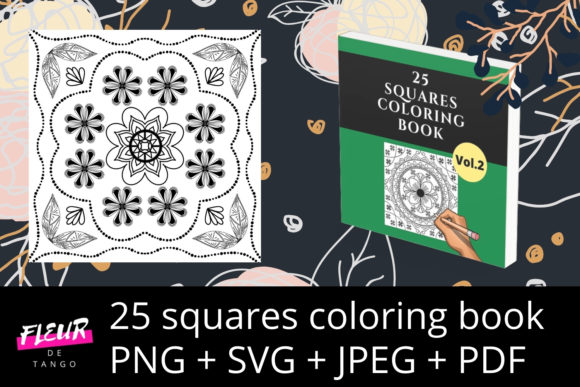 A Brand Designer's Review: Using 25 Squares Coloring Book Vol. 2 Graphics