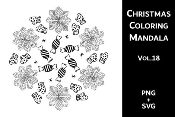 A Commercial Graphic Designer's Review of Christmas Coloring Mandala Vol.18