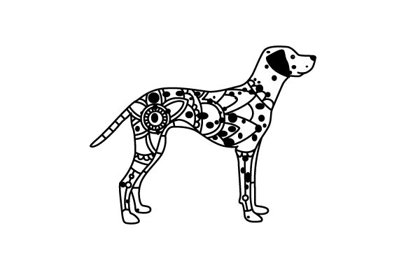 A Dalmatian Mandala: A Versatile Design for Dog-Themed Crafts