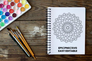 A Design Review of Mandala Coloring Page Template 8 Graphics
