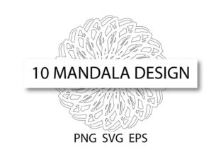 A Designer's Take on the Mandala Coloring Template Pack