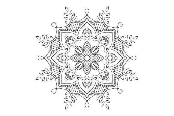 A Mandala Outline Design for Elegant Stitched Projects