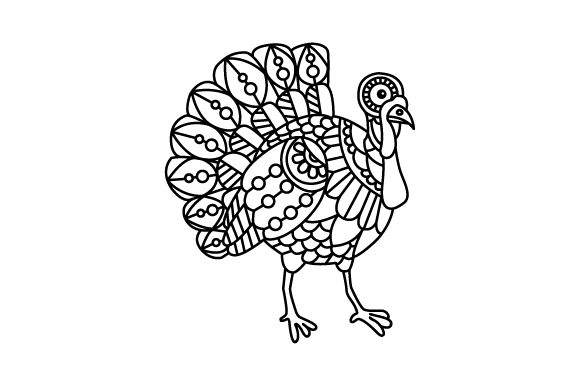 A Turkey Mandala Design for Creative Embroidery Projects
