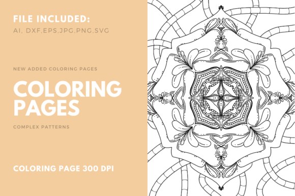 An Editorial Review of the Complex Coloring Book Design Graphic
