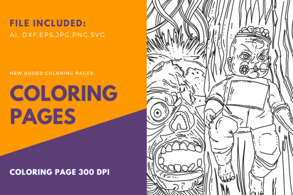 Baby Zombie Halloween Graphics for Coloring Pages & More