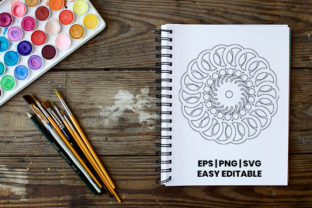 Crafting Review: Mandala Coloring Page Template 9 Graphics for Handmade Products