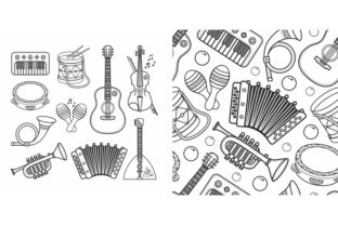 Cute Cartoon Instruments: Graphics for Craft & Small Business
