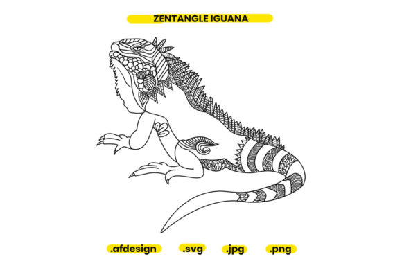 Integrating Zentangle Iguana Graphics Into Branding
