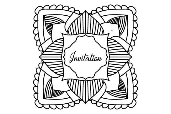 Invitation Coloring Mandala: A Versatile Asset for Local Business Graphics