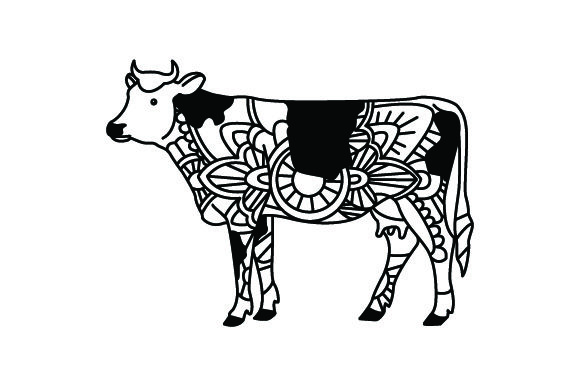 Reviewing Cow Mandala Line Art: A Crafter's Guide to Animals Crafts