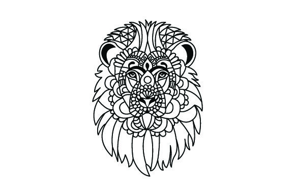 The Lion Head Mandala: A Crafts & Animals Brand Asset